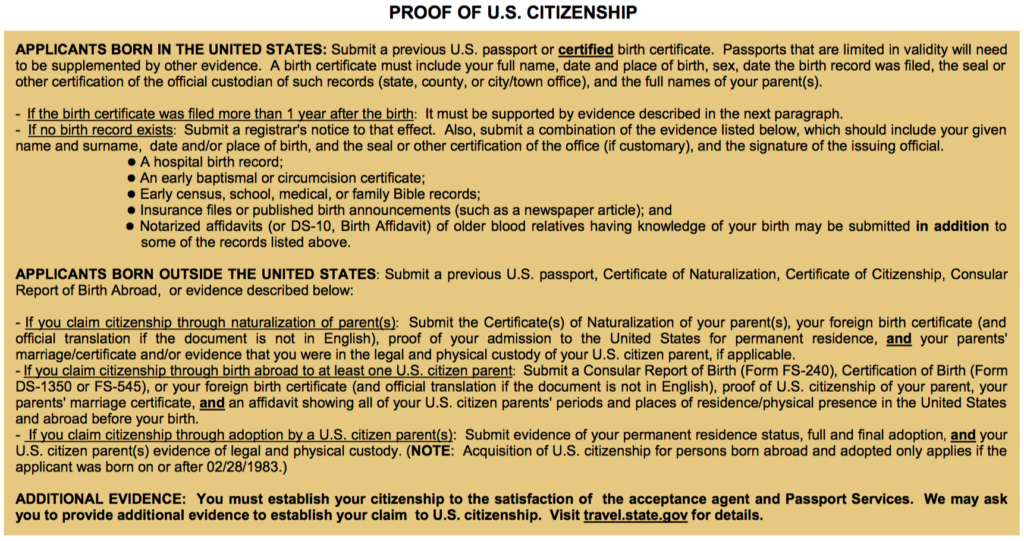 proof-of-citizenship
